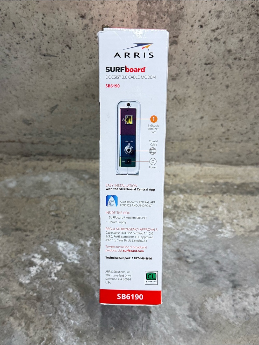 ARRIS SURFboard SB6190 DOCSIS 3.0 Cable Modem Open Box - Picture 6 of 8